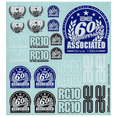 Associated Anniversary Decal Sheet