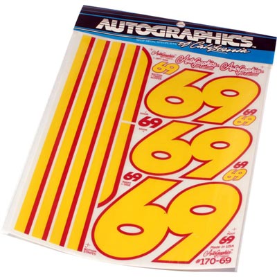 Autographics Big Johnson #69 Decal Sheet