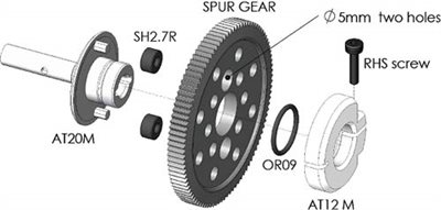 Awesomatix A700 Nut For Spur Damper System