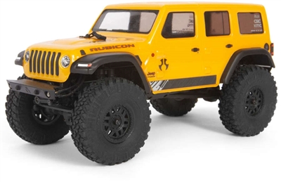 Axial SCX24 Jeep JLU CRC 1/24th RTR Rock Crawler with yellow body