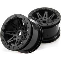Axial Wraith 2.2" Raceline Renegade" Rims, Black (2)