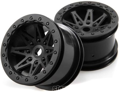 Axial Wraith 2.2" Raceline Renegade" Rims, Black (2)