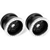 Axial Trail Ready HD 2.2" Beadlock" Idf Rims, Chrome/Black (2)