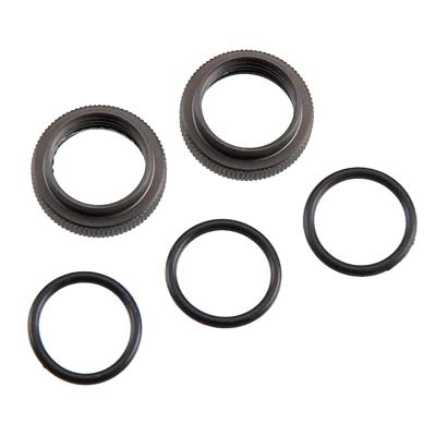 Axial AX10 Aluminum Shock Threaded Collars, Hard Anodized (2)