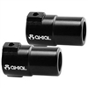 Axial XR10 Aluminum Straight Axle Adapter Set, Black (2)
