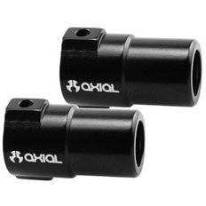 Axial XR10 Aluminum Straight Axle Adapter Set, Black (2)