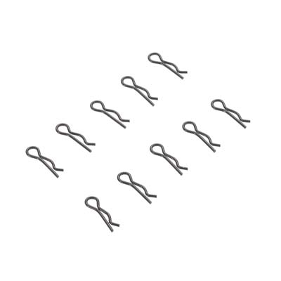 Axial SCX10 II 3mm Body Clips, black (10)