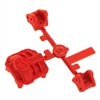 Axial SCX10 II AR44 Differential Cover and Link Mounts, red