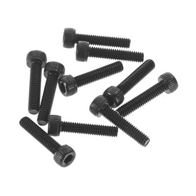 Axial SCX10 II M2.6x12mm Cap Head Screws, black (10)