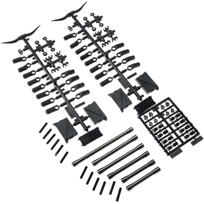 Axial SCX10 II Aluminum Front Link Set, gray