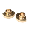 Axial SCX10 Pro Brass Rear Axle Tube Cap, brass