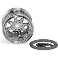 Axial 8 Spoke 40 Size Bead Lock Rims, Chrome (2)