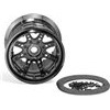 Axial 8 Spoke 40 Size Bead Lock Rims, Black Chrome (2)