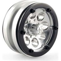 Axial 1.9" 8 Hole Beadlock Rims, Satin Chrome (2)