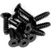 Axial Hex Socket Tapping Flat Head Screws-2.6 x 10mm, Black