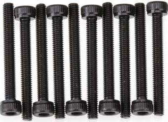Axial AX10 Scorpion Screws, 3 x 25mm Cap Head, Black (10)