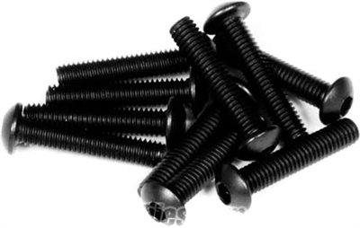 Axial Wraith Hex Socket Button Head Screws-3 x 15mm, Black (10)