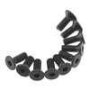 Axial Hex Socket Flat Head Screws-3 x 8mm, Black