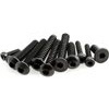 Axial Hex Socket Tapping Flat Head Screws-3 x 12mm, Black (10)