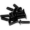 Axial AX10 Scorpion Screws, 3 x 10mm Flat Head Machine, Black (10)