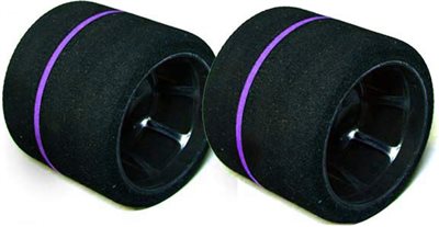 BSR Racing 1/10th GT Spec Rear Foam Tires, purple (2)