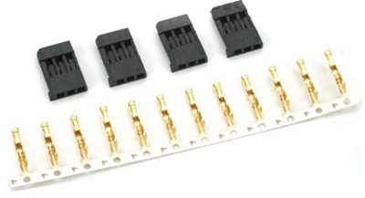 Custom Electronics Futaba Male Connectors (also Fits Airtronics Z)