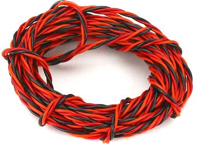 Custom Electronics 26 Ga Servo Lead Wire-Brown, Red, Orange (12 Feet)