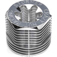 Crazy Nut Racing Associated MGT .21 Heatsink Head, Silver Aluminum