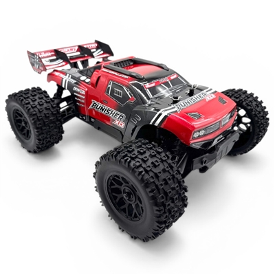 Corally Punisher XD 4WD 2S Small Scale, RTR Monster Truck, Red