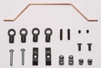 Corally RDX Phi Front Anti-Roll Bar Set 1.6mm Brass