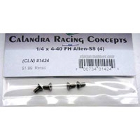 CRC 4-40 x 1/4" Flat Head Screws (4)