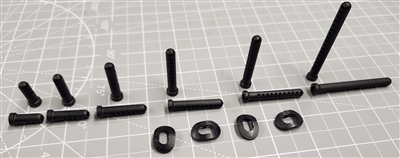CRC HD Body Mount Post Set â€“ 6 lengths, 4 rockers