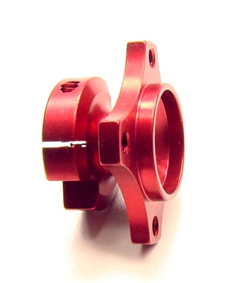 CRC GENX10 Short Clamping Left Hub, red aluminum