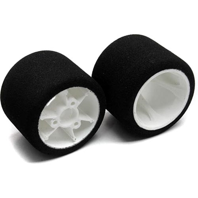 CRC Pro Cut Mounted Foam Tires, 1/12 Rear White (2)