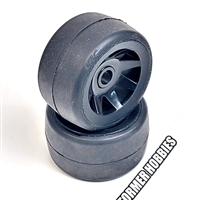 CRC LPR Front Rubber Tires on 1/10 GTR rims (2)