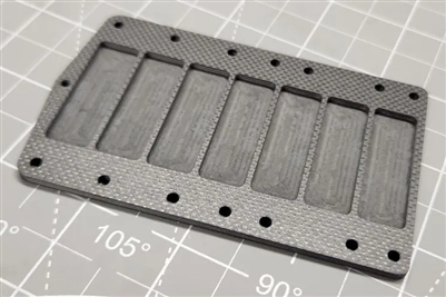 CRC Battery tray, carbon fiber 2.5mm counterbored for weights