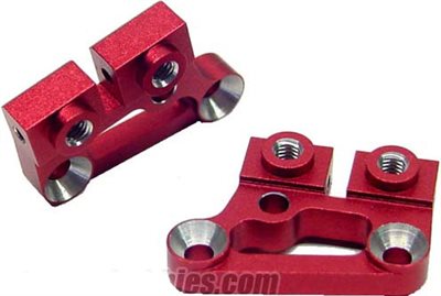 CRC Aluminum 10 Degree Upper Arm Mounts, Red