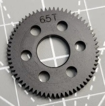 CRC Machined Spur Gear, 64 Pitch 65T