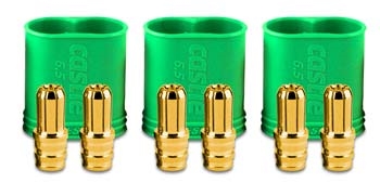 Castle Creations 6.5mm Polarized Bullet Connectors-Male (3)