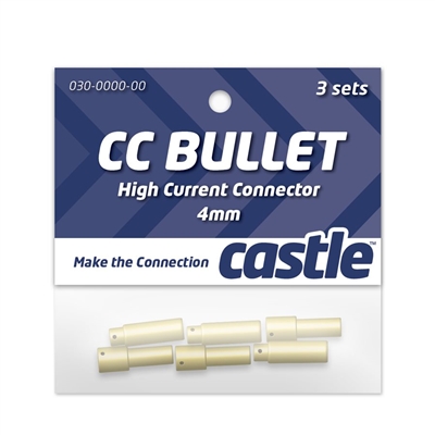 Castle Creations 4mm Bullet Connector Set (3)