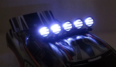 Common Sense RC Crawler Led Light Bar With 5 Buckets, Black