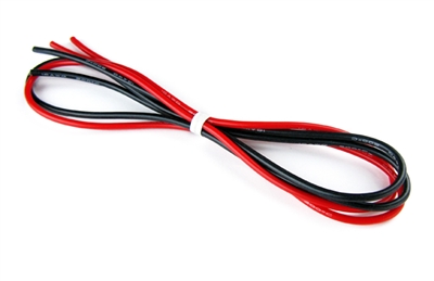 Common Sense RC 16 Gauge Super FleXIble Wire, Silicone, 30" Each Black/Red"