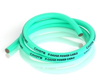 Cayote Thin-Wall Silicone Wire (Aurora Green) (1 Meter) (11AWG)