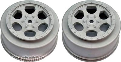 DE Racing Ten-SCTE Trinidad Rims, Silver (2)