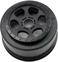 DE Racing Trinidad 17mm 1/8th Buggy Rims, Black (2)