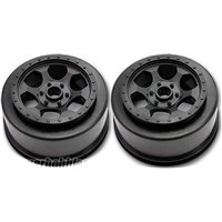 DE Racing SC10 Trinidad Front Rims, Black (2)