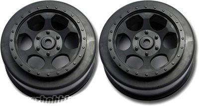 DE Racing XXX-SCT Trinidad Rear Rims, Black (2)