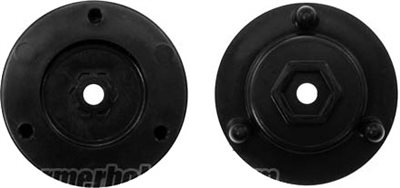 DE Racing Setup System  Wheel Adapters, 10mm Hex (2)