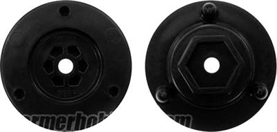 DE Racing Setup System  Wheel Adapters, 14mm Hex, Long Axle (2)