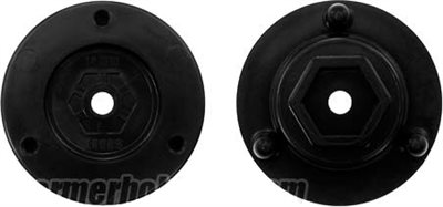 DE Racing Setup System  Wheel Adapters, 14mm Hex, Short Axle (2)